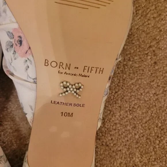 Born on Fifth Fabric Flower Mules - Picture 7 of 7